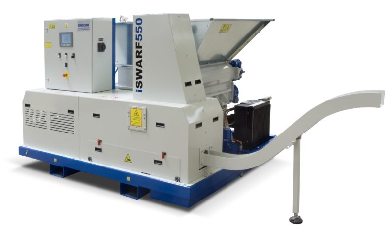 swarf briquetting machine to crush loose curly metal swarf into briquettes