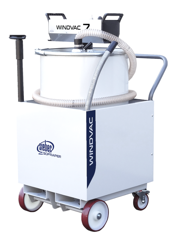 multipurpose pneumatic industrial liquid vacuum for vacuuming and discharging sludge or fluids such as oil and coolant